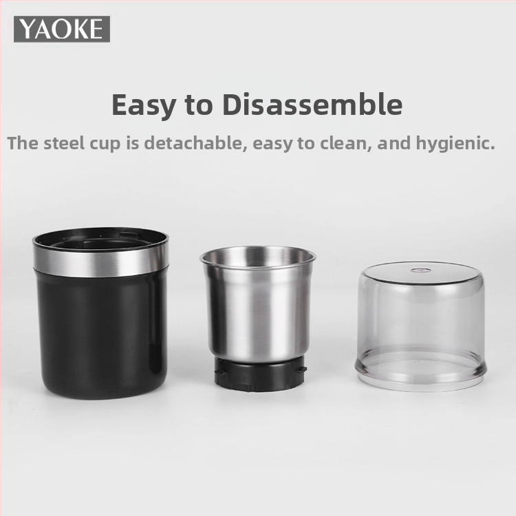 Мултифункционална кухненска мелачка за мокро и сухо смилане, капацитет 100 ml, мощност 200 W, 20 000–29 999 rpm, чаша от неръждаема стомана