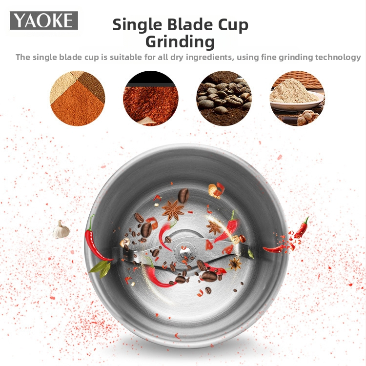 Мултифункционална кухненска мелачка за мокро и сухо смилане, капацитет 100 ml, мощност 200 W, 20 000–29 999 rpm, чаша от неръждаема стомана