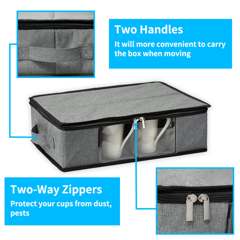 Cutie de depozitare pentru birou, poliester, 12 compartimente, pliabil, design modern minimalist