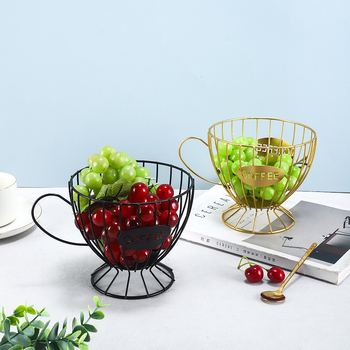 Μεταλλικό καλάθι φρούτων σε νορδικό στυλ για γραφείο, 1 επίπεδο, πολυχρηστικό, φορητό, χωρίς συναρμολόγηση