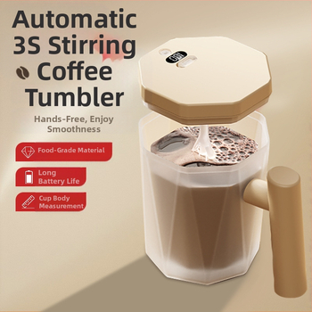 Elektrinė automatinė maišymo puodelis kafai, vieno mygtuko veikimas, maisto kokybės medžiaga, individualizuotas logotipas, svoris 167 g