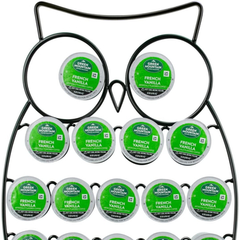 Xincheng Μεταλλικό ράφι σε σχήμα κουκουβάγιας, αποσπώμενο για κάψουλες καφέ και μπάλες γάλακτος, για οικιακή επιφάνεια γραφείου