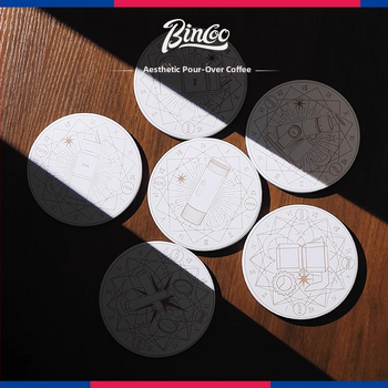 Bincoo Keraminis šilumosizoliacinis padėkliukas moka potui – Apvalus, Itališko stiliaus, Prieš slydimą, Išleistas 2025 metais