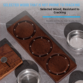 Medinis retro stiliaus magnetinis sieninis laikiklis kavos miltelių dubenėliams saugoti