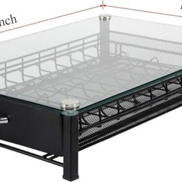 Kavos kapsulių laikiklis – plienas, modernus minimalistinis stilius, prekės ženklas YW, tinkamas barams ir kavinėms