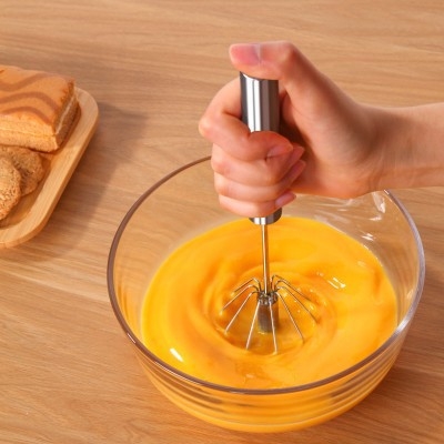 430 nerūdijančio plieno pusiau automatinis kiaušinių plakiklis, rankinis, be elektros