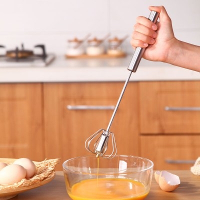 430 nerūdijančio plieno pusiau automatinis kiaušinių plakiklis, rankinis, be elektros