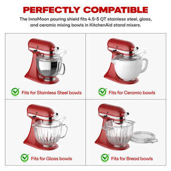 Nerūdijančiosioms KitchenAid dubenėlėms skirtas purslų skydelis – model KA-4.5-5