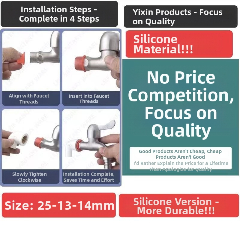 Silikonska brtvena podloška za slavinu – zamjena PTFE trake, ne propušta vodu, WATERMARK certifikat