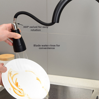 Drezová batéria s ťahacím a otáčavým výtokom, meďová zliatina, keramický jadrový ventil, 0–90°C, tlak 0,1–1,5 MPa, vstup Ø11 mm