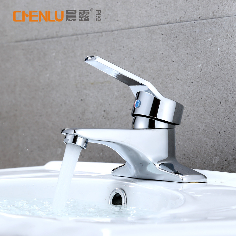 Morning Dew dviejų angų praustuvo maišytuvas – varinis korpusas, keraminė kasetė, 0–90°C, 5–8 MPa, ant paviršiaus montavimas