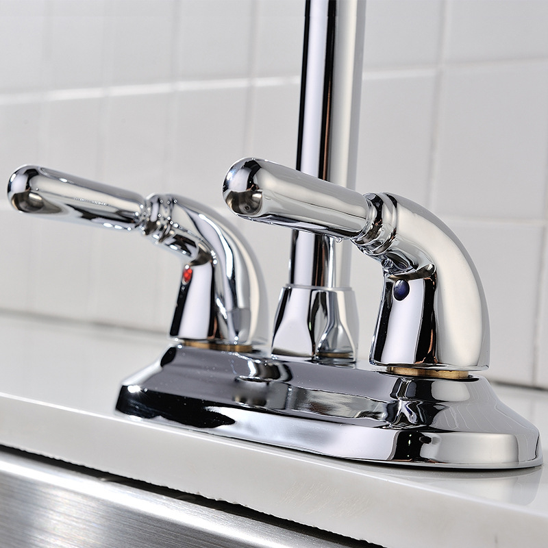 Vario praustuvo maišytuvo su 360° pasukimu, dviejų rankenėlių maišytuvo, modelis V3111, keramikinė vožtuvo kasetė