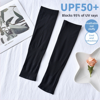 UPF50+ apsauginės nuo saulės rankovės iš nailono, kvėpuojančios, vasarai moterims