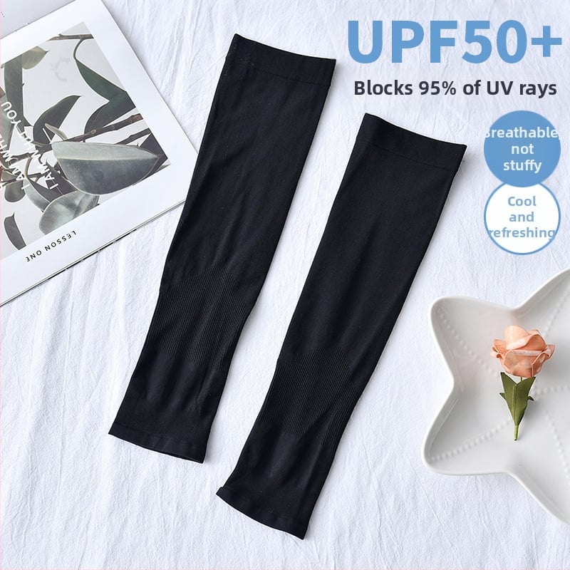 UPF50+ apsauginės nuo saulės rankovės iš nailono, kvėpuojančios, vasarai moterims