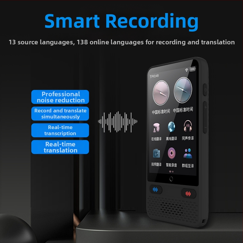 S85 многоезичен офлайн преводач за пътешествия и бизнес срещи — USB интерфейс, тегло 300 g, пластмасов корпус, максимална мощност <100 W, година на пускане на пазара 2025