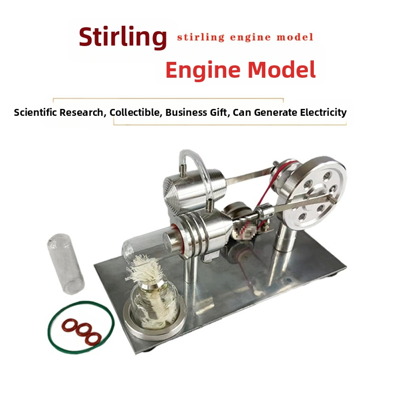 Model educațional Stirling, construcție metalică, pentru experimente științifice, potrivit pentru copii 0–2 ani