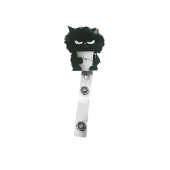 Акрилен медальон с карикатура – печат, материал: акрил, форма: карикатура, закопчалка: лесно издърпваща се