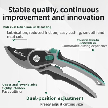 GREEN GUARD SK5 Ατσάλι Διπλής Δράσης Ψαλίδι Κλαδέματος με Επίστρωση Τεφλόν