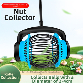 Feng Yida riešutų rinktuvas sodui — aliuminio lydinio lazda, nailono volas, skirtas riešutų rinkimui