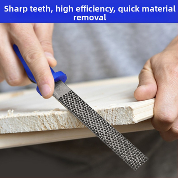 Σετ τριών αρχείων ξυλουργικής με λαβή — ατσάλινα αρχεία: ημικυκλικό, επίπεδο και στρογγυλό