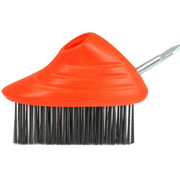 Trys dalių piktžolių šalinimo rinkinys su vielos šepetėliu ir plieno vamzdžiu, tinkamas namų sode ir lauko vejai