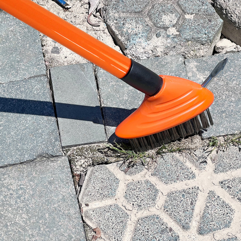 Trys dalių piktžolių šalinimo rinkinys su vielos šepetėliu ir plieno vamzdžiu, tinkamas namų sode ir lauko vejai