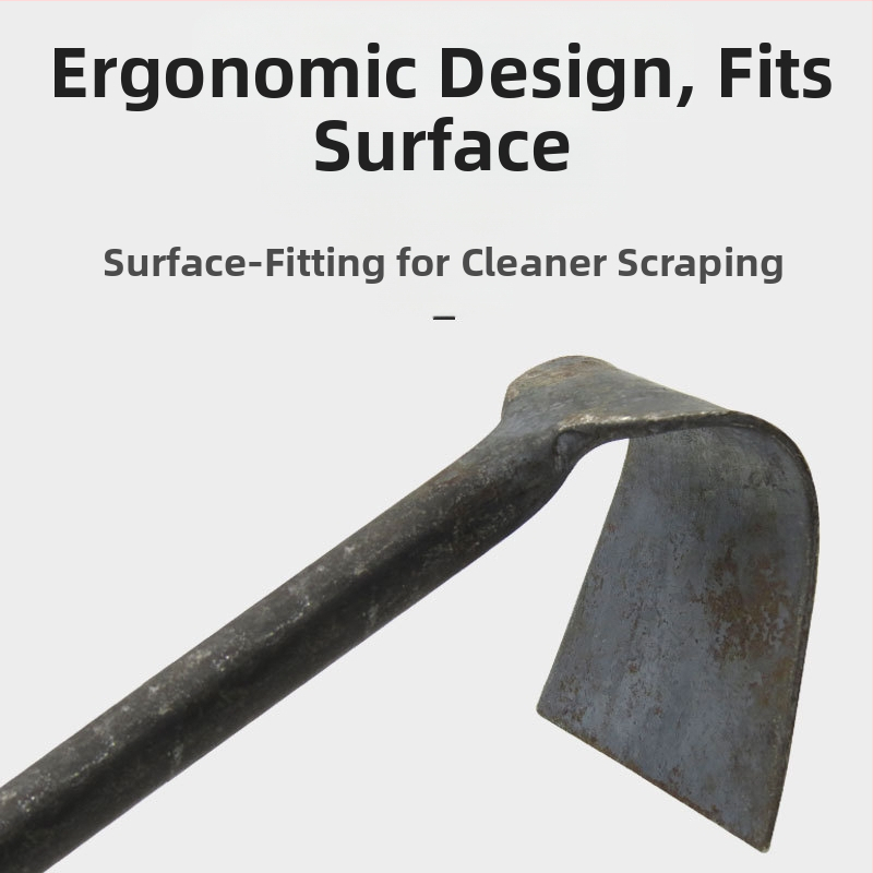 Лопата за отстраняване на ръжда и за градинарство — двуфункционален скрепер, тяло от чугун, дръжка от желязо