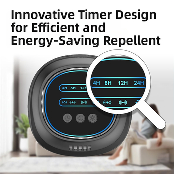 Vidaus ultragarso kenkėjų atbaidytuvas – 360° aprėptis, modelis B01, 250V, 22–65 kHz, 5W