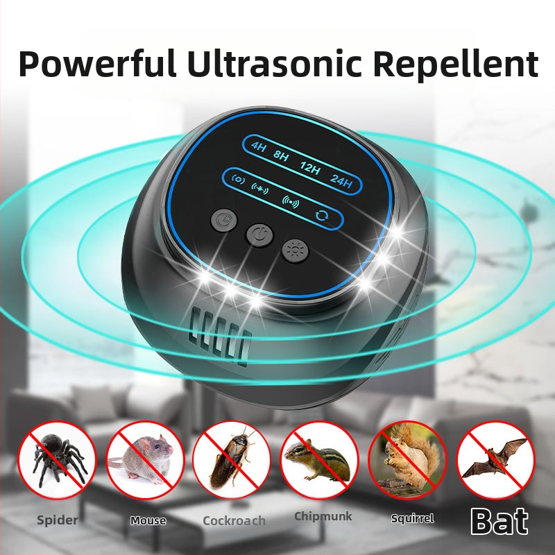 Ултразвуков репелатор за вредители – 360° обхват, модел B01, 250V, 22–65 kHz, 5W