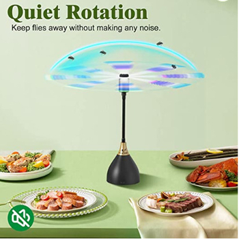 Namų muselių atbaidymo ventiliatorius – itin tylus, ABS plastikas, USB įkrovimas, baterijomis maitinimas, dviguba naudojimo