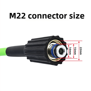 Didelio slėgio plovimo žarnos rinkinys automobilių plovimui, 200 bar (2900 psi), M22 jungtis, modelis SPH060120-10G, Xiong wei