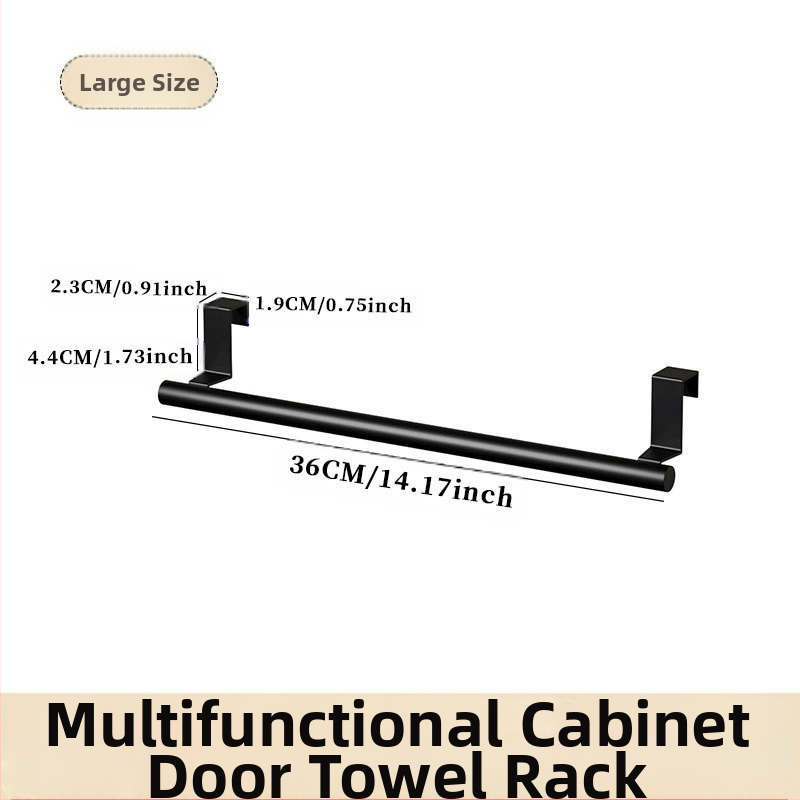Κρεμάστρα πετσετών για πόρτα ντουλάπας, μεταλλική, με φινίρισμα βαφής φούρνου ή ψεκασμού, φορτίο 20 kg