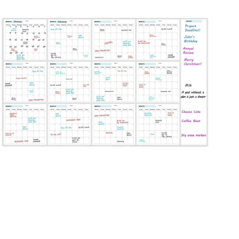Be datos ištrinamas sulankstomas kalendorius su laminuotu paviršiumi, logotipo spauda