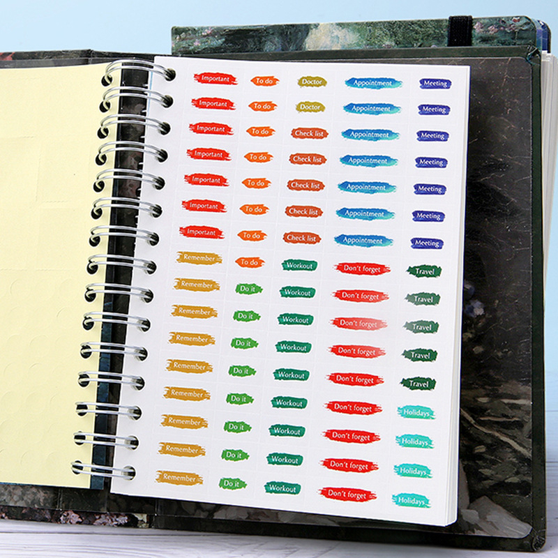 Jurnal-planner cu legătură îngroșată și inele duble, format vertical. Tema: Flori de Monet. Brand 520, Model 012