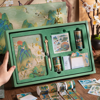 Dovanų rinkinys užrašų knygelėlei — užrašų knygelė senoviniu stiliumi, Kaba Bear prekė, mokyklinės prekės