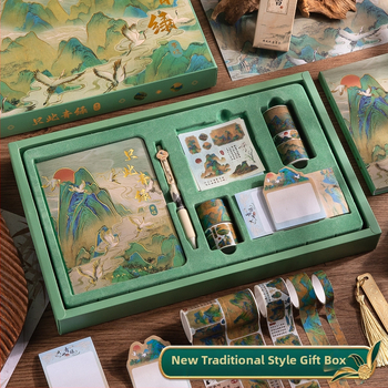 Dovanų rinkinys užrašų knygelėlei — užrašų knygelė senoviniu stiliumi, Kaba Bear prekė, mokyklinės prekės