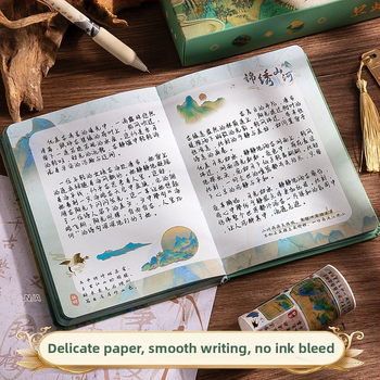 Dovanų rinkinys užrašų knygelėlei — užrašų knygelė senoviniu stiliumi, Kaba Bear prekė, mokyklinės prekės