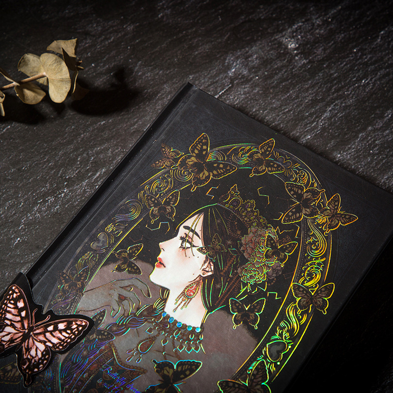 Notebook drótkötéses, papír borítóval, Daolin papírbelsővel, nosztalgikus retro stílus