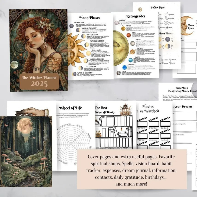 Planer vrajitoare – notebook cu stil creativ, Dowling hârtie, husă din hârtie, ediția 2025