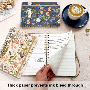 Σπειροδεμένο σημειωματάριο με λάστιχο, μοντέλο 01, 80 φύλλα, χαρτί 80 g