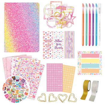 Dexiang DIY Ημερολόγιο με Χρυσή Σφράγιση – Σετ Scrapbook για Κορίτσια 4+ ετών