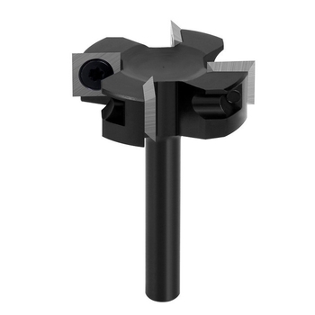 Τετραδάχτυλη φρέζα τύπου ράγα για καθαρισμό κάτω με αποσπώμενο τετράδοντο κανάλισμα για ξύλο, MDF και λαμαρινοειδή (κέντρο μηχανοκίνησης)