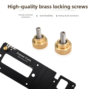 Πλακέτα ευθυγράμμισης με ορθογώνιο γωνία για οδηγό ράγας πριονοκοπτικού, μέταλλο, σετ 2 τεμάχια, Fengsen