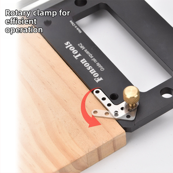 Πλακέτα ευθυγράμμισης με ορθογώνιο γωνία για οδηγό ράγας πριονοκοπτικού, μέταλλο, σετ 2 τεμάχια, Fengsen