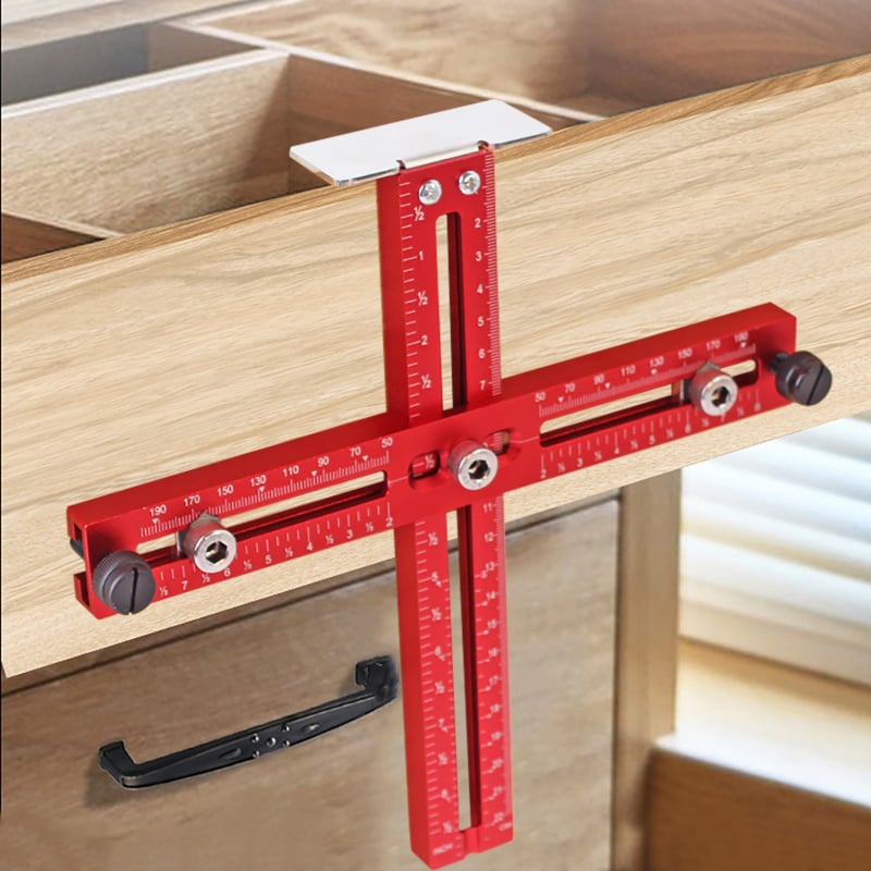 Beauty tools Șablon pentru mânere de dulap cu ghid de găurit — instrument de demontare, set 40 de piese, pentru uz casnic