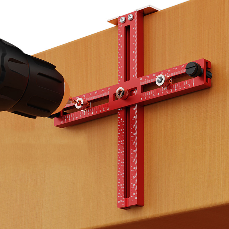 Beauty tools Șablon pentru mânere de dulap cu ghid de găurit — instrument de demontare, set 40 de piese, pentru uz casnic