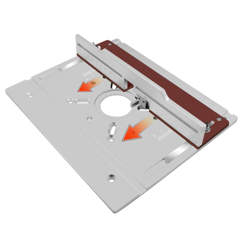 Mașină de frezat pentru lemn cu aliaj de aluminiu, masă Flip-Board Bakelite, banc de lucru reglabil cu ridicare, clemă pentru tenon
