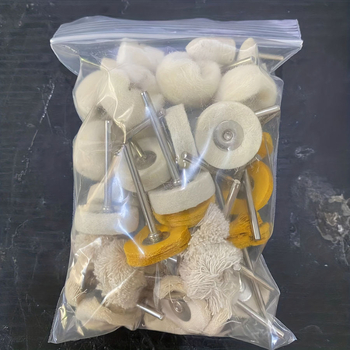 Poliruojančių ratukų rinkinys – vilnos abrazyvas, poliesterio pagrindas, 50 vnt., kietumas 60, Yi Baida