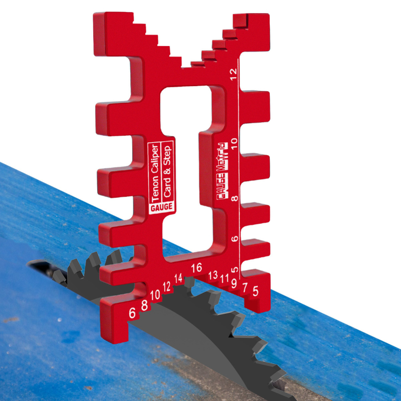 Faipari tenon mérőkalap – alumínium ötvözet, 1 darabos készlet, közepes szabvány, háztartási használat, széleskörű alkalmazhatóság