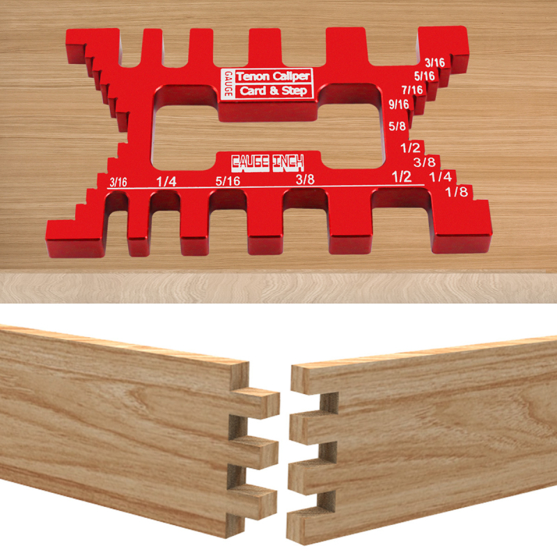 Faipari tenon mérőkalap – alumínium ötvözet, 1 darabos készlet, közepes szabvány, háztartási használat, széleskörű alkalmazhatóság